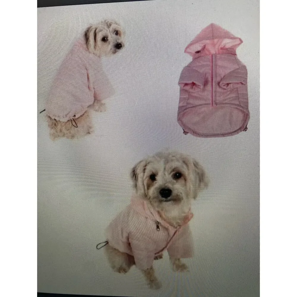 NWT Pet Life “Sporty Avalanche” Light Weatherproof Coat, Pink, Large